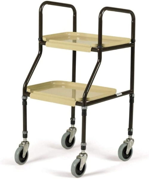 Days Height Adjustable Two Tray Trolley