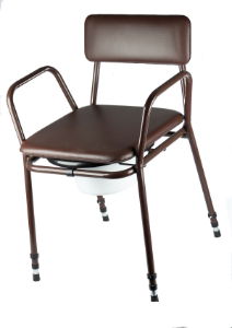 Commode - Fixed Arm - Brown